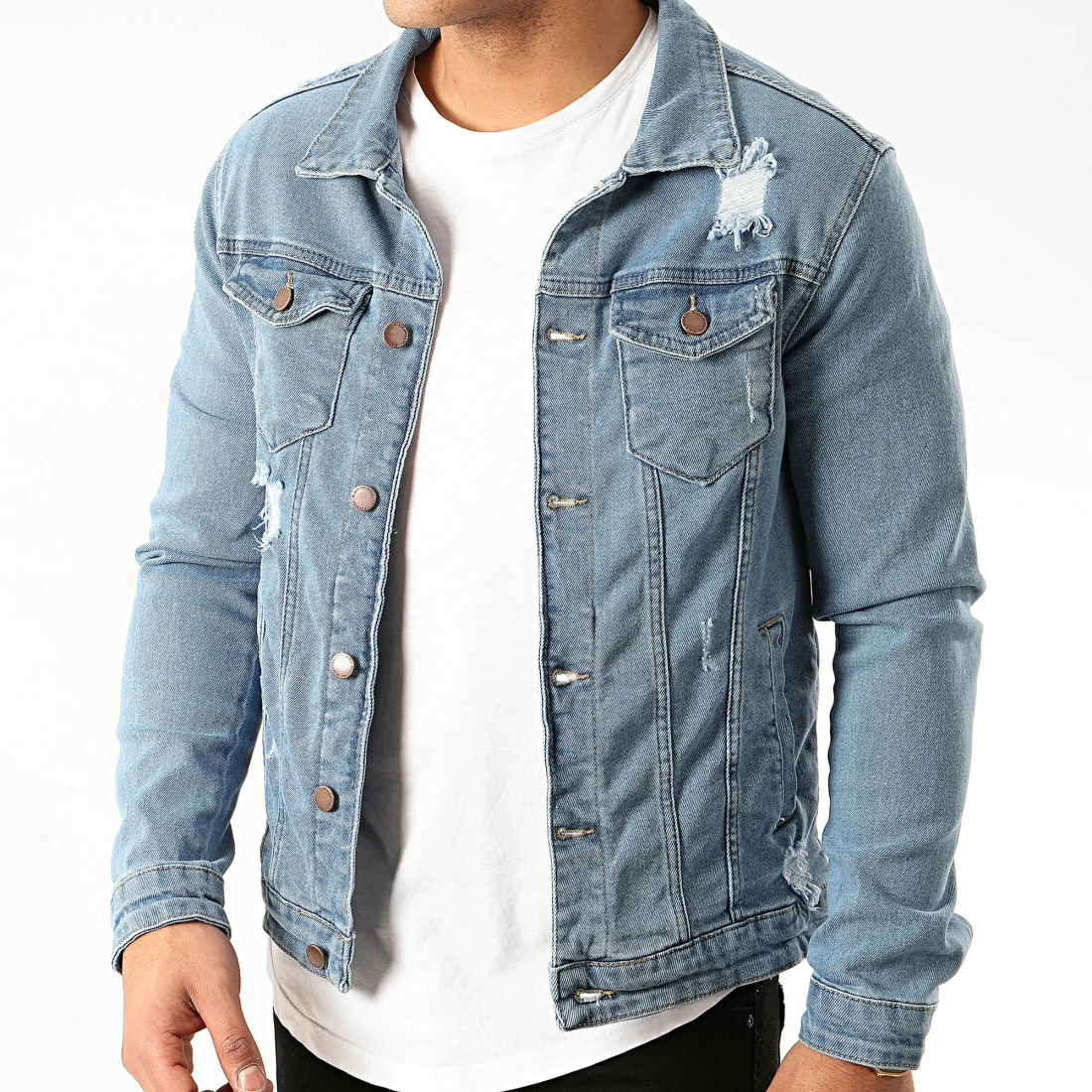 Budget 🎉 Veste Jean VS5 Bleu Denim de Zayne Paris ✔️ 1 Budget 🎉 Veste Jean VS5 Bleu Denim de Zayne Paris ✔️