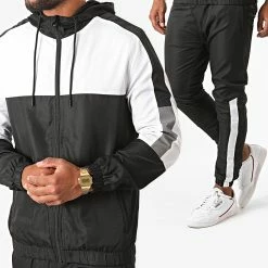 Acheter 🔥 Ensemble De Survêtement E138-4 Noir Blanc de Zayne Paris ✔️