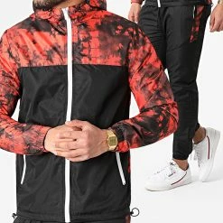 Offres ⌛ Ensemble De Survetement TX-654 Orange Noir de Zayne Paris ❤️