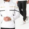 Nouveau 🎉 Ensemble De Survêtement TX-645 Blanc Noir Doré de Zayne Paris 🥰