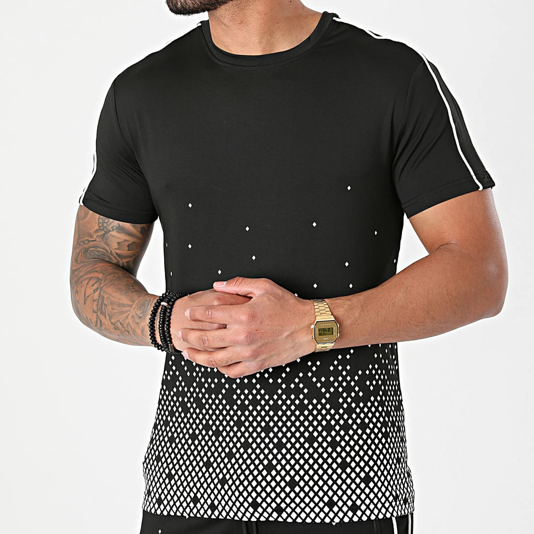 Tout neuf ⌛ Ensemble De Survêtement A Bandes E230 Noir de Zayne Paris ⭐ 2 Tout neuf ⌛ Ensemble De Survêtement A Bandes E230 Noir de Zayne Paris ⭐ – Image 2