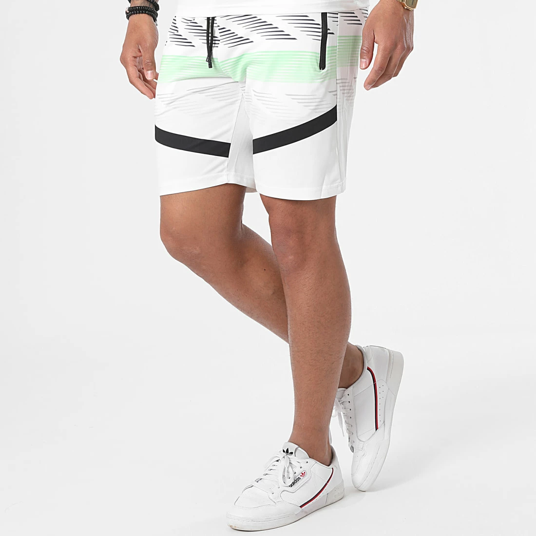 Remise 🎁 Ensemble De Survêtement E227 Blanc Vert de Zayne Paris 😍 3 Remise 🎁 Ensemble De Survêtement E227 Blanc Vert de Zayne Paris 😍 – Image 3