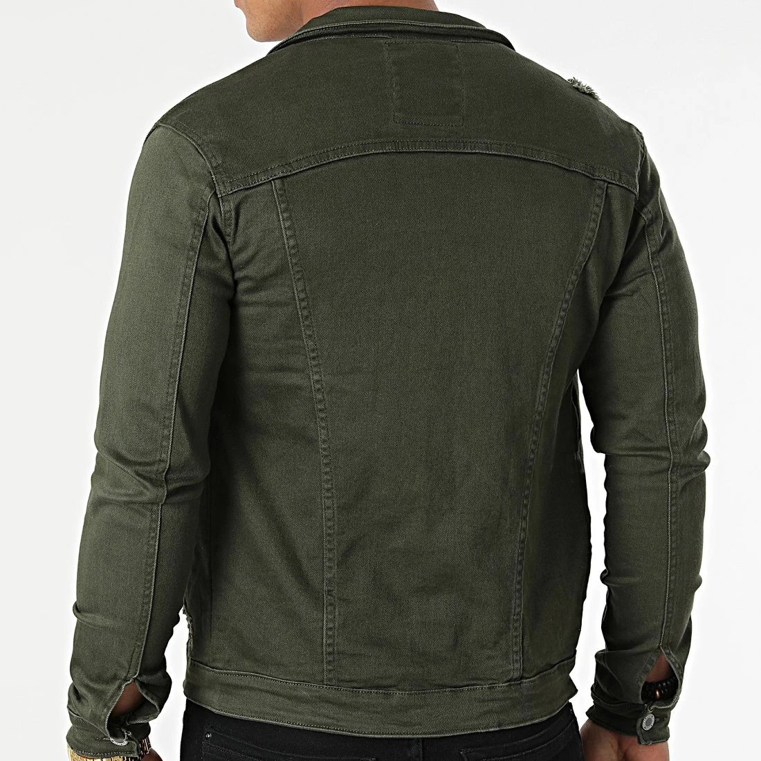 Budget 😍 Veste Jean VS15 Vert Kaki de Zayne Paris 🥰 4 Budget 😍 Veste Jean VS15 Vert Kaki de Zayne Paris 🥰 – Image 4