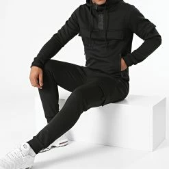 Nouveau 🛒 Ensemble De Survetement TX-676 Noir de Zayne Paris 🛒