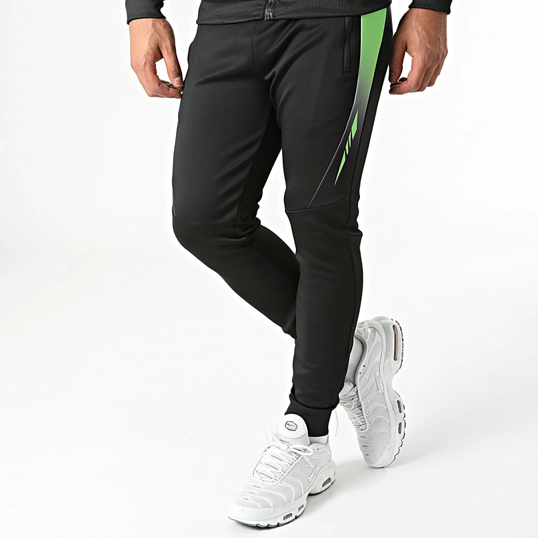 Grosses soldes 👏 Ensemble De Survetement A Bande E276 Noir Vert de Zayne Paris 🛒 4 Grosses soldes 👏 Ensemble De Survetement A Bande E276 Noir Vert de Zayne Paris 🛒 – Image 4