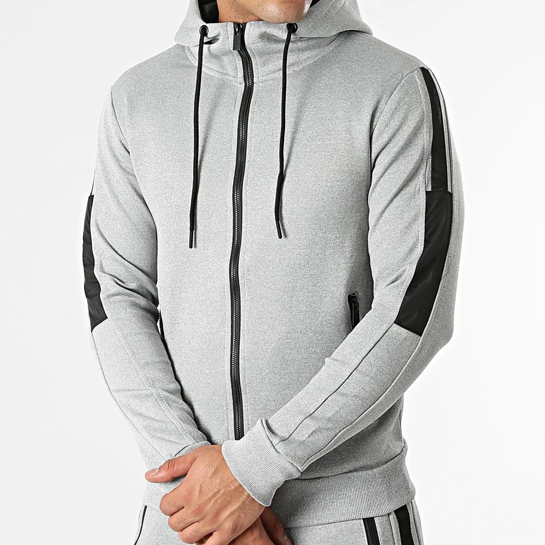 Budget ❤️ Ensemble De Survêtement A Bandes TX-677-1 Gris Anthracite de Zayne Paris 😍 2 Budget ❤️ Ensemble De Survêtement A Bandes TX-677-1 Gris Anthracite de Zayne Paris 😍 – Image 2