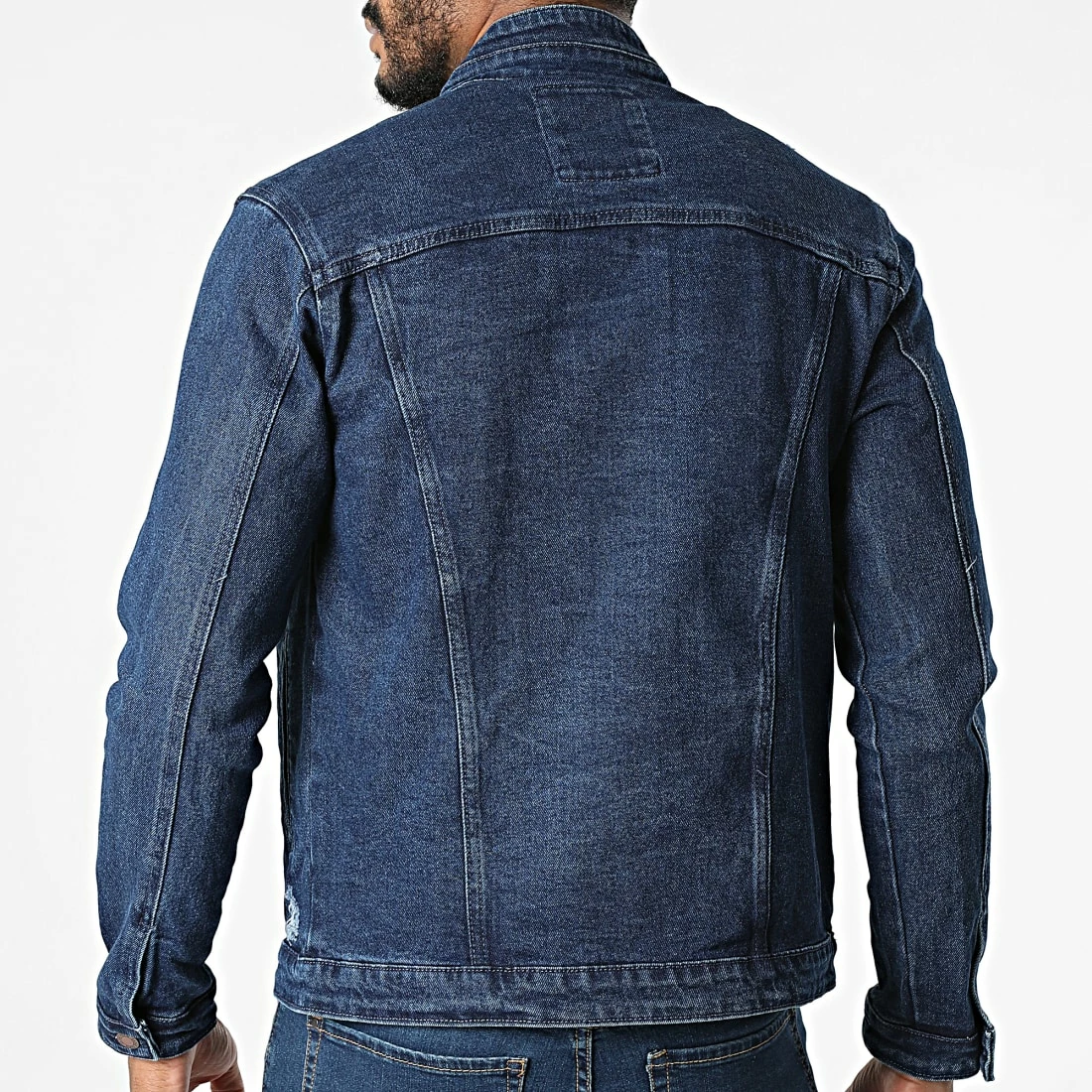Offres 🤩 Veste Jean ZVS-012 Bleu Brut de Zayne Paris ✨ 4 Offres 🤩 Veste Jean ZVS-012 Bleu Brut de Zayne Paris ✨ – Image 4