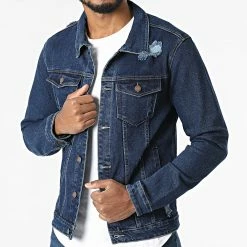 Budget 🤩 Veste Jean ZVS-002 Bleu Brut de Zayne Paris 💯