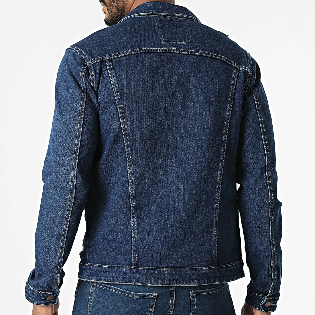 Budget 🤩 Veste Jean ZVS-002 Bleu Brut de Zayne Paris 💯 4 Budget 🤩 Veste Jean ZVS-002 Bleu Brut de Zayne Paris 💯 – Image 4