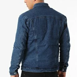 Bon marché 🔔 Veste Jean Fourré ZVS-018 Bleu Denim de Zayne Paris ⌛ -Zayne Paris Soldes zayne paris 280120 ZVS 018 20211008T162600 04