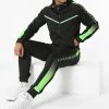 Coupon ❤️ Ensemble De Survêtement A Bandes E275 Noir Vert de Zayne Paris ⌛