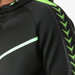 Coupon ❤️ Ensemble De Survêtement A Bandes E275 Noir Vert de Zayne Paris ⌛ -Zayne Paris Soldes zayne paris 280931 E275 2 20210827T152324 03