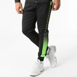 Coupon ❤️ Ensemble De Survêtement A Bandes E275 Noir Vert de Zayne Paris ⌛ -Zayne Paris Soldes zayne paris 280931 E275 2 20210827T152326 04