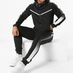 Tout neuf 🔥 Ensemble De Survêtement A Bandes E275 Noir de Zayne Paris 💯