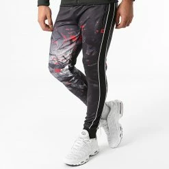 Meilleur prix 🔥 Ensemble De Survêtement A Bandes E281 Noir Gris de Zayne Paris 🌟 -Zayne Paris Soldes zayne paris 280937 E281 1 20210827T152356 04