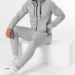 Top 10 ✨ Ensemble De Survêtement TX-683 Gris Chiné de Zayne Paris 👍