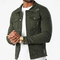 Nouveau 😍 Veste Jean Slim Fit ZVS-005 Vert Kaki de Zayne Paris 💯 6 Nouveau 😍 Veste Jean Slim Fit ZVS-005 Vert Kaki de Zayne Paris 💯 -Zayne Paris Soldes zayne paris 285206 ZVS 005 KAKI 20210922T142353 03