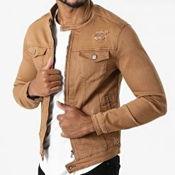 Le moins cher 🎁 Veste Jean ZVS-014 Camel de Zayne Paris 😍