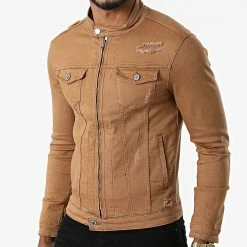 Le moins cher 🎁 Veste Jean ZVS-014 Camel de Zayne Paris 😍 -Zayne Paris Soldes zayne paris 285235 ZVS 014 20210923T161641 03