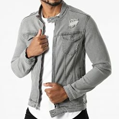 Top 10 🥰 Veste Jean ZVS-015 Gris de Zayne Paris 👍