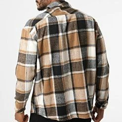 De gros 😉 Surchemise A Carreaux KD643 Camel Blanc de Zayne Paris ⭐ -Zayne Paris Soldes zayne paris 285458 KD643 2 20210923T164155 04