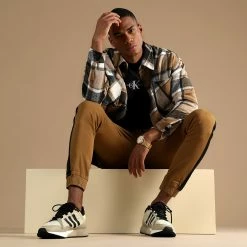 De gros 😉 Surchemise A Carreaux KD643 Camel Blanc de Zayne Paris ⭐ -Zayne Paris Soldes zayne paris 285458 KD643 2 20210928T110635 06