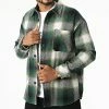Budget 🔥 Surchemise A Carreaux KD635 Vert Blanc de Zayne Paris 👏