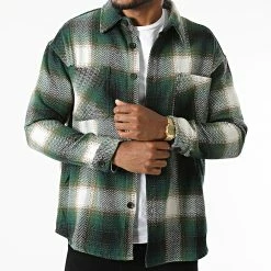 Budget 🔥 Surchemise A Carreaux KD635 Vert Blanc de Zayne Paris 👏 -Zayne Paris Soldes zayne paris 285460 KD635 3 20210923T164112 03