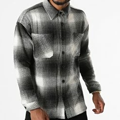 Le moins cher 🎁 Surchemise A Carreaux KD635 Gris Blanc de Zayne Paris ✔️ -Zayne Paris Soldes zayne paris 285461 KD635 1 20210923T164236 03