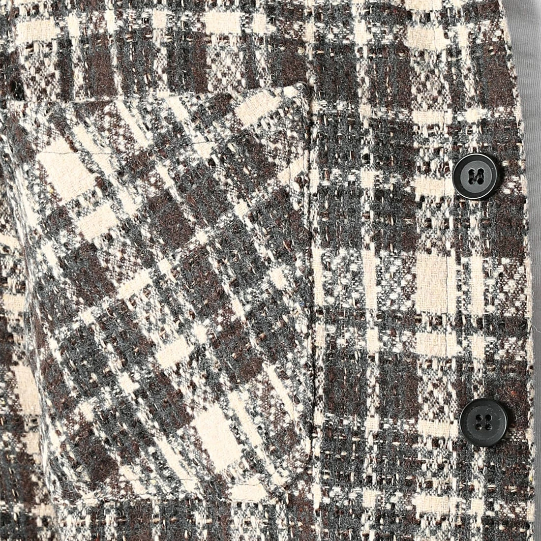 Sortie 👍 Surchemise A Carreaux KD633 Beige Marron de Zayne Paris 🛒 2 Sortie 👍 Surchemise A Carreaux KD633 Beige Marron de Zayne Paris 🛒 – Image 2