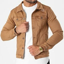 Coupon 🎉 Veste Jean ZVS-004 Camel de Zayne Paris 🛒
