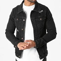 Nouveau 👏 Veste Jean ZVS-003 Noir de Zayne Paris 🌟 -Zayne Paris Soldes zayne paris 285481 ZVS 003 20210928T163600 03
