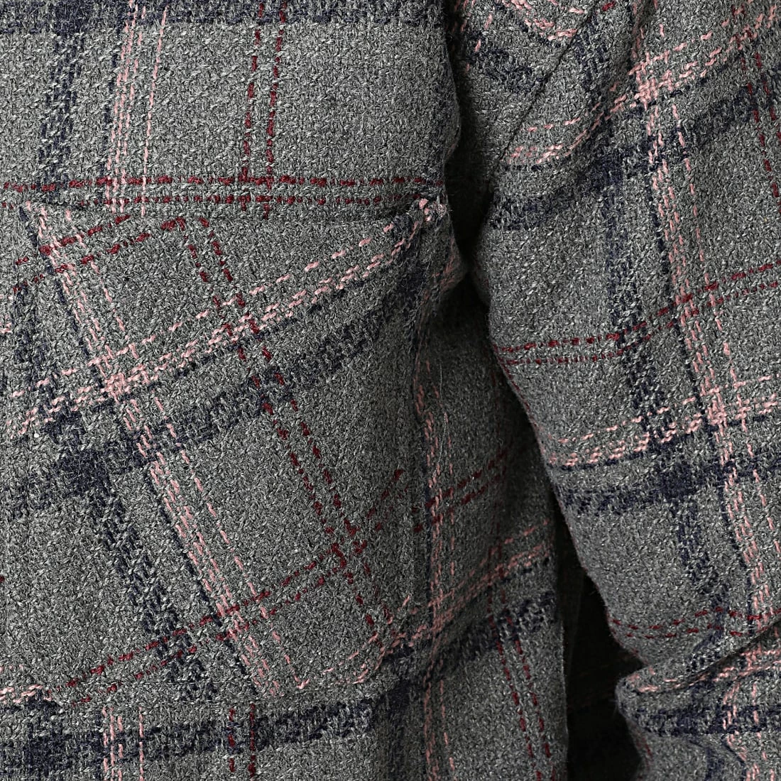 De gros ❤️ Surchemise A Carreaux KD641 Gris de Zayne Paris 💯 2 De gros ❤️ Surchemise A Carreaux KD641 Gris de Zayne Paris 💯 – Image 2