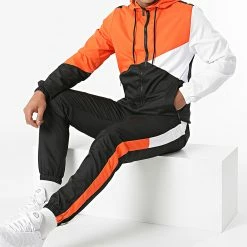 Les meilleures critiques de 👏 Ensemble De Survêtement TX-688 Noir Orange Blanc de Zayne Paris 🔥