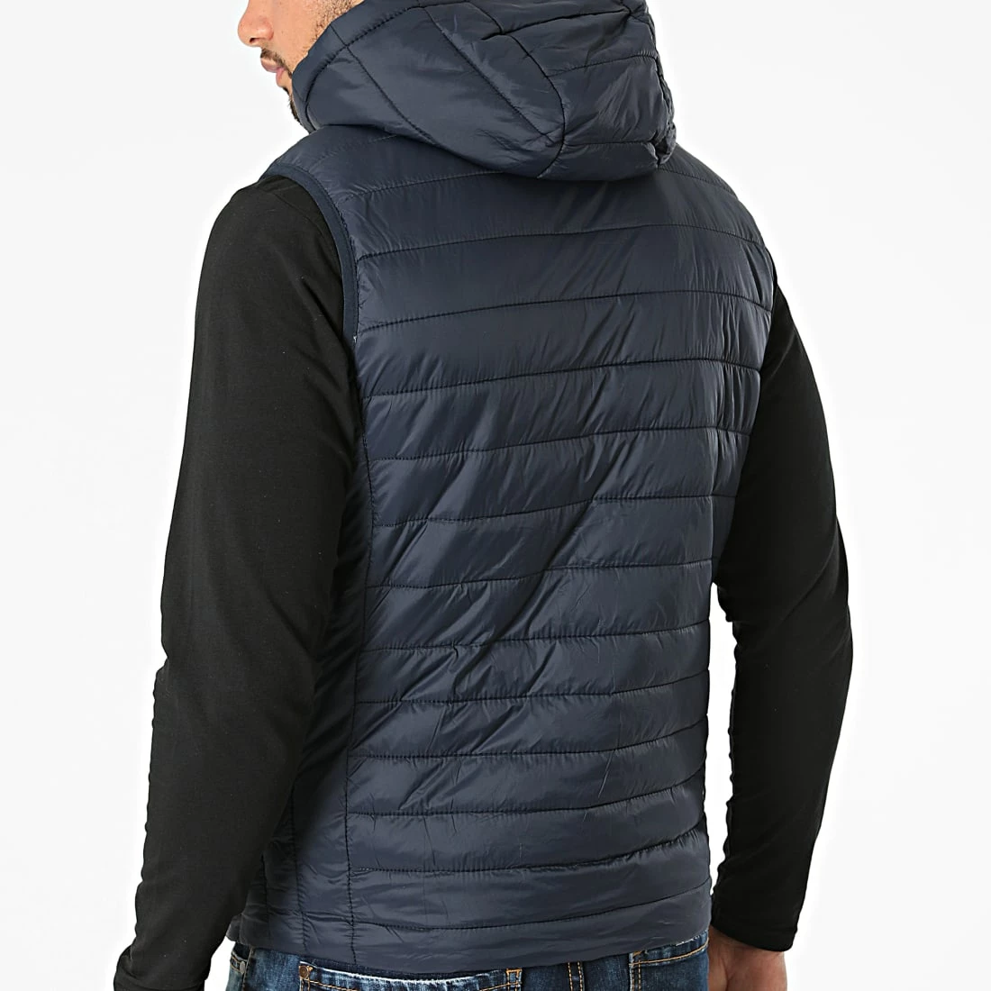 Coupon 😍 Doudoune Capuche Sans Manches MA21019 Bleu Marine de Zayne Paris 🧨 4 Coupon 😍 Doudoune Capuche Sans Manches MA21019 Bleu Marine de Zayne Paris 🧨 – Image 4