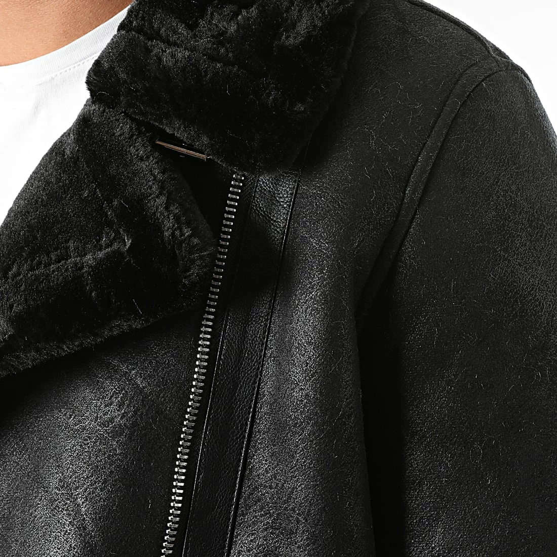 Budget ✨ Veste Zippée Col Mouton 21004 Noir Noir de Zayne Paris 😀 2 Budget ✨ Veste Zippée Col Mouton 21004 Noir Noir de Zayne Paris 😀 – Image 2