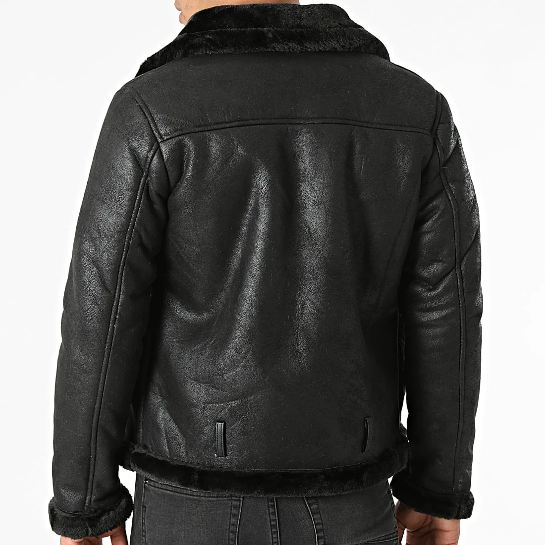 Budget ✨ Veste Zippée Col Mouton 21004 Noir Noir de Zayne Paris 😀 4 Budget ✨ Veste Zippée Col Mouton 21004 Noir Noir de Zayne Paris 😀 – Image 4