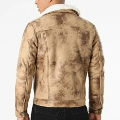 Bon marché ❤️ Veste Zippée Col Mouton 21002 Marron de Zayne Paris 😍 -Zayne Paris Soldes zayne paris 288915 MA21002 1 20211019T155553 04