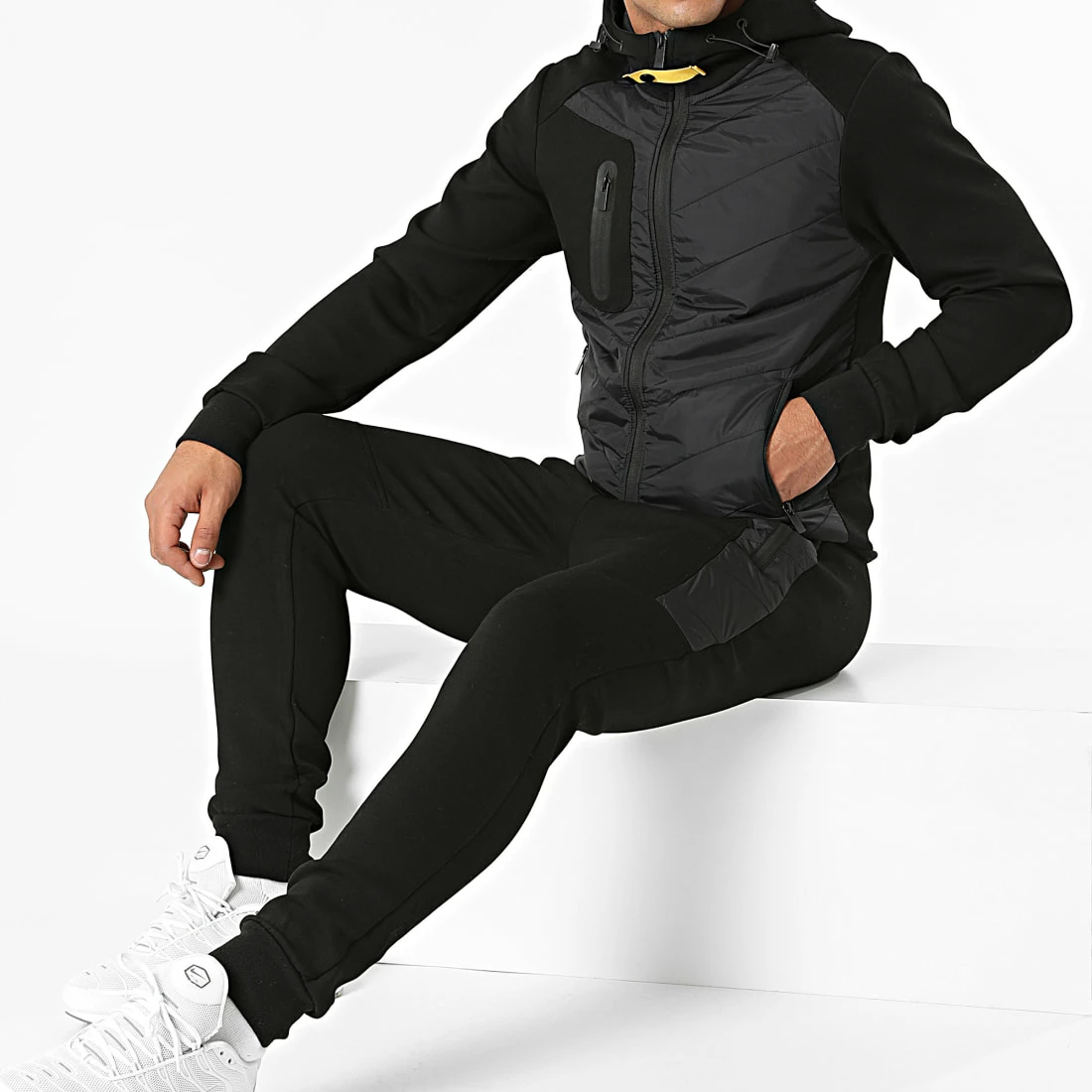 De gros ❤️ Ensemble De Survetement TX-698 Noir de Zayne Paris 🎁 1 De gros ❤️ Ensemble De Survetement TX-698 Noir de Zayne Paris 🎁