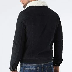 Tout neuf 👍 Veste Col Mouton MA21009 Bleu Marine de Zayne Paris 😀 -Zayne Paris Soldes zayne paris 289001 MA21009 NAVY 20211027T142159 04