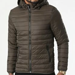 Meilleure affaire 👏 Doudoune MA21017 Vert Kaki de Zayne Paris 🔔