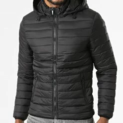 De gros 😀 Doudoune Capuche MA21017 Noir de Zayne Paris ❤️