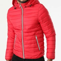 Vente flash 🤩 Doudoune MA21016 Rouge de Zayne Paris 🤩