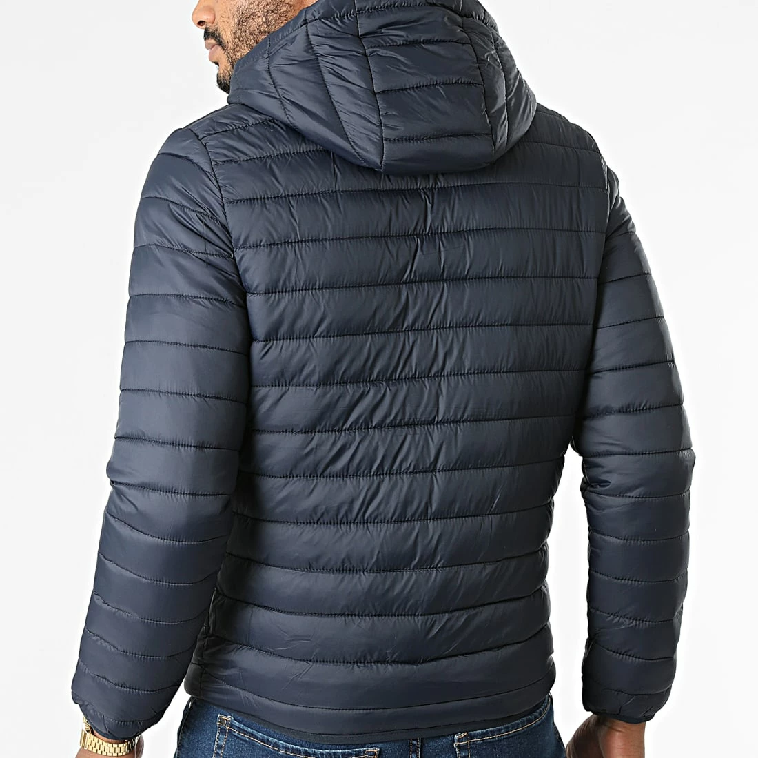 Budget 😀 Doudoune Capuche MA21016 Bleu Marine de Zayne Paris 🧨 4 Budget 😀 Doudoune Capuche MA21016 Bleu Marine de Zayne Paris 🧨 – Image 4