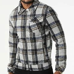 Vente flash 🤩 Surchemise Carreaux KD650 Gris de Zayne Paris 🎉 -Zayne Paris Soldes zayne paris 289289 KD650 1 20211022T143705 03