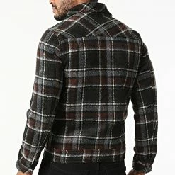 Nouveau ✔️ Surchemise Carreaux KD650 Noir de Zayne Paris ⭐ -Zayne Paris Soldes zayne paris 289301 KD650 2 20211022T143229 04