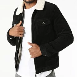 Grosses soldes 🎉 Veste Col Mouton MA21009 Noir de Zayne Paris 👏