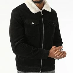 Grosses soldes 🎉 Veste Col Mouton MA21009 Noir de Zayne Paris 👏 -Zayne Paris Soldes zayne paris 289304 MA21009 BLACK 20211022T143100 03