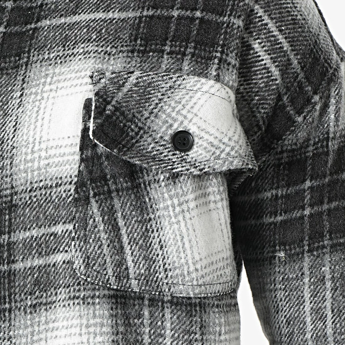 Remise 😍 Surchemise A Carreaux KD630 Gris Anthracite de Zayne Paris 😍 2 Remise 😍 Surchemise A Carreaux KD630 Gris Anthracite de Zayne Paris 😍 – Image 2