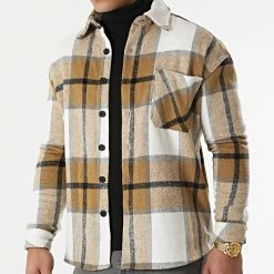 De gros 👍 Surchemise A Carreaux KD642 Beige Blanc de Zayne Paris 🧨 6 De gros 👍 Surchemise A Carreaux KD642 Beige Blanc de Zayne Paris 🧨 -Zayne Paris Soldes zayne paris 289337 KD642 1 20220121T083940 03